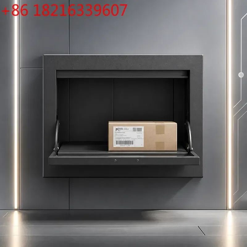 Wall Mounted Outdoor Metal Mailbox Anti Theft Courier Package Drop Box Secure Receiving Cabinet For Villa Entrance Household