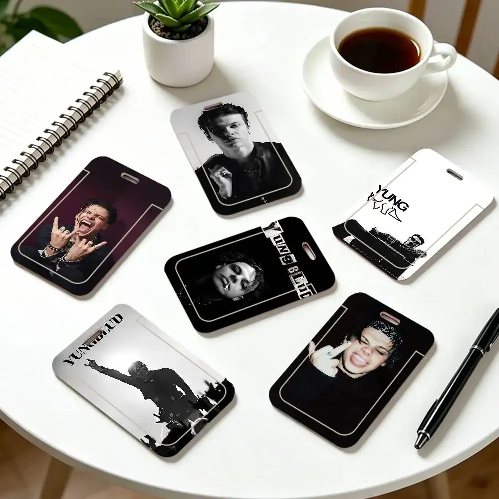 Y-Yungblud Hot Singer PVC ID Card Holder Cute Badge Holder Waterproof Card Case For Student Office Work Bus Card Cover