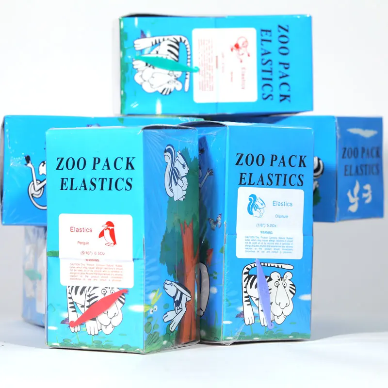 5000pcs/box Dental Orthodontic High Quality Zoo Pack Elastics Rubber Bands Latex Braces Dentistry Accessories for Braces