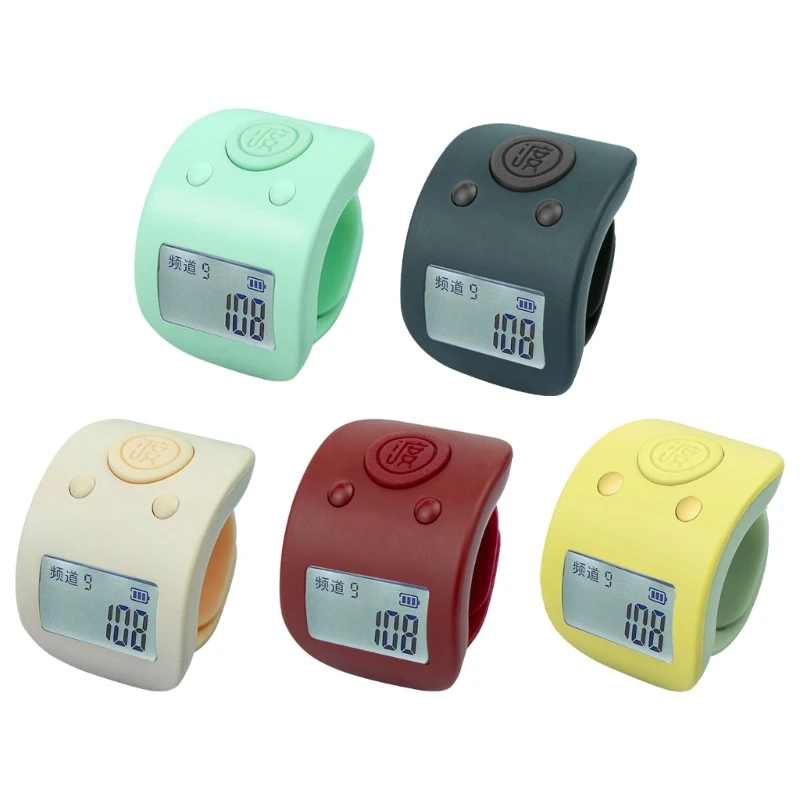 Digital Finger Ring 9 Channel Hand Tally Counter Silents Prayer Counter Clicker Drop Shipping