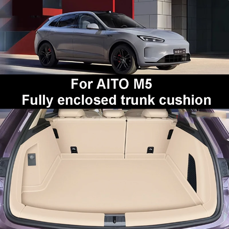 

Trunk Mat for AITO M5 2022-2025 Car Fully Enclosed Waterproof Antifouling Leather Material Protective Accessories