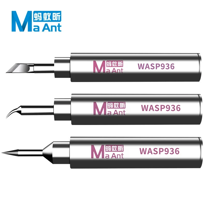 MaAnt 936 lead-free soldering iron head welding tool head bent tip straight tip universal constant temperature Soldering work