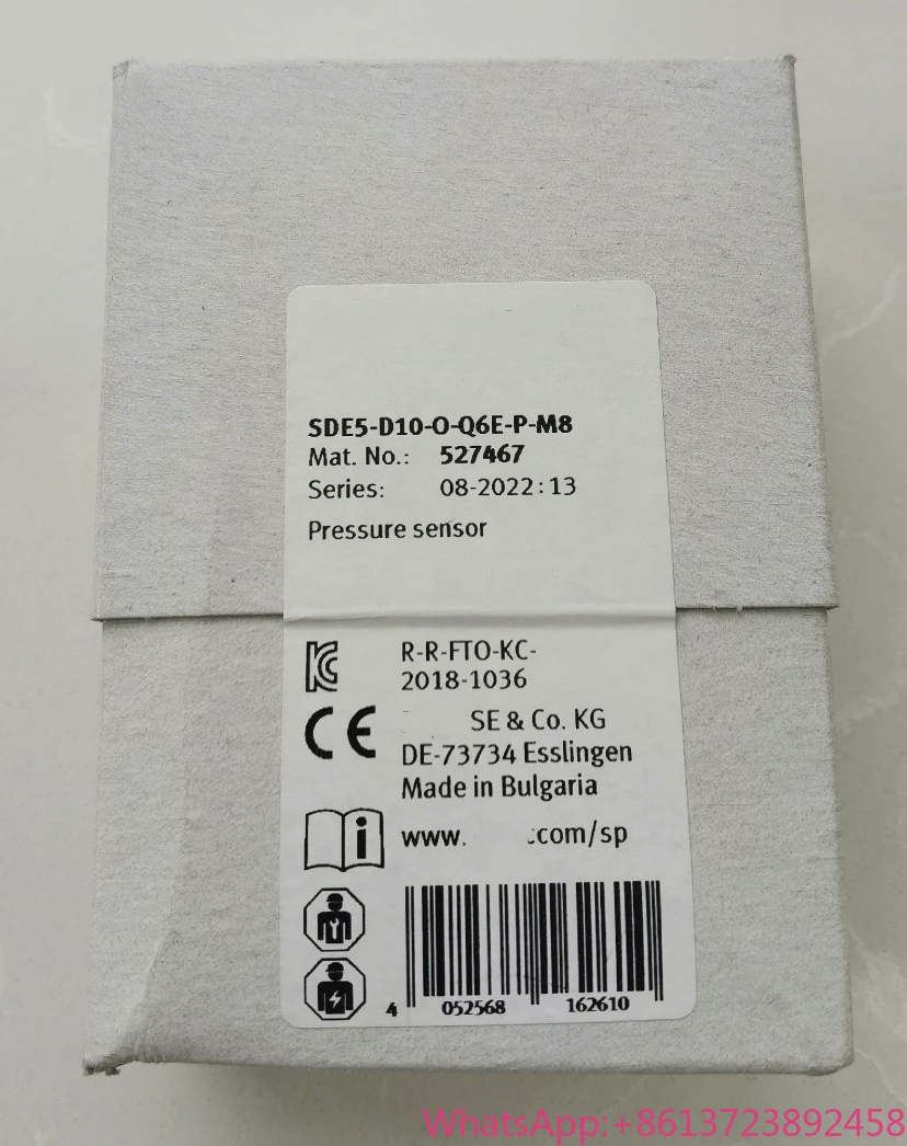 

Brand New SDE5-D10-O-Q6E-P-M8 527467 SDE5-D2-C-Q6E-P-M8-0.1X 529027 SDE5-D10-FP-Q4E-P-K 542901 542897