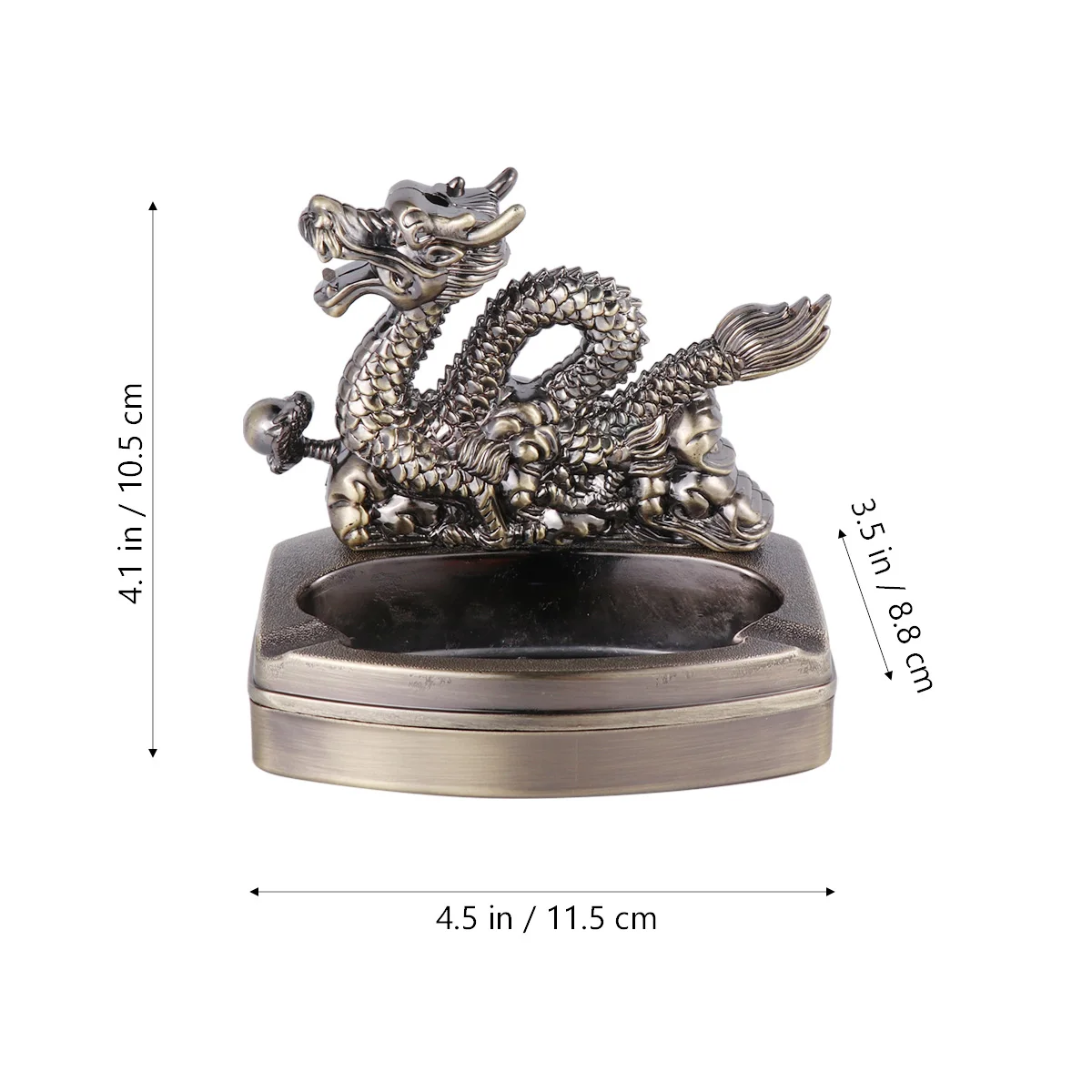 

Metal Ashtray Ornaments Vintage Jar Cigarette Butt Holder Home Desktop Decoration