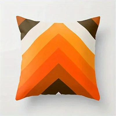 Home decoration retro geometric pattern printed pillowcase, cushion cover, suitable for sofa, bedroom, car pillow cover