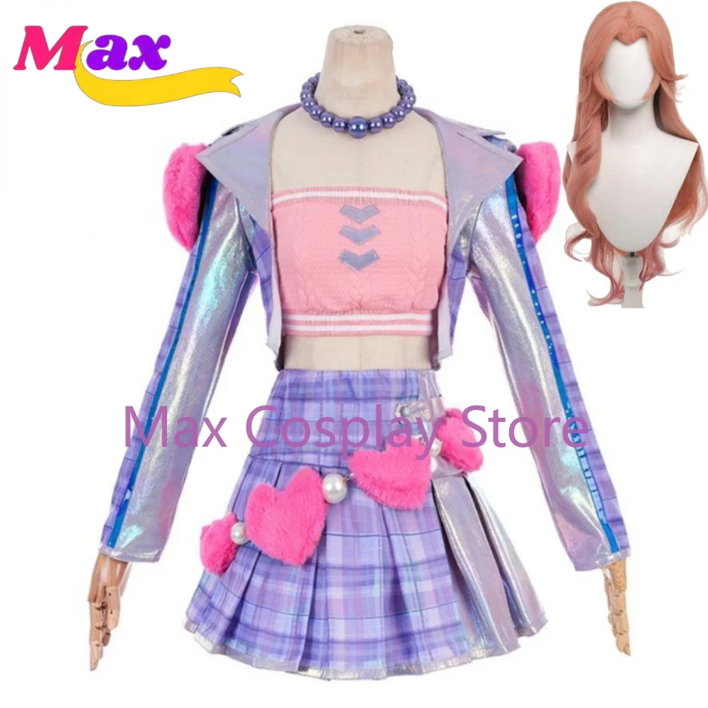 CosplayMax Game Heartache & Heartthrob Caitlyn Kirraman The Sheriff Of Piltover Cosplay Costume Wig Anime Valentine'S Day Hallow