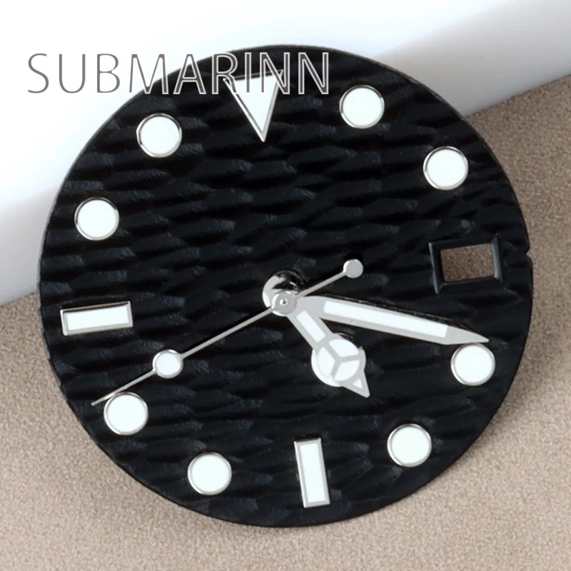 

Циферблат 28,5 мм для Datejust, волнистый, черный/голубой/зеленый/белый, с зелеными люминесцентными стрелками, для автоматических механизмов NH35/NH36