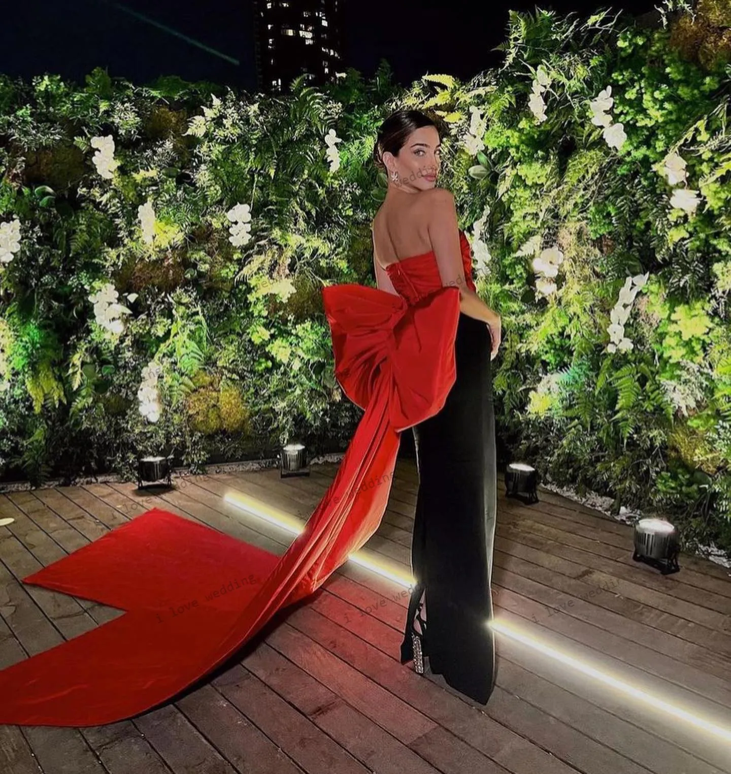 댄스 파티 드레스 2025 대비 색 파티 드레스 활 인어 새틴 이브닝 드레스 Strapless 우아한 정장 바닥 길이 맞춤형