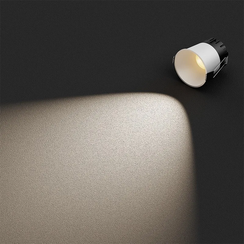 Lampu Sorot LED COB Mini Anti-silau 3W 5W 7W 10W 12W 15W Lampu Downlight LED Dapat Diredupkan 18W 110V 220V Lampu Plafon Untuk Pencahayaan Dalam Ruangan