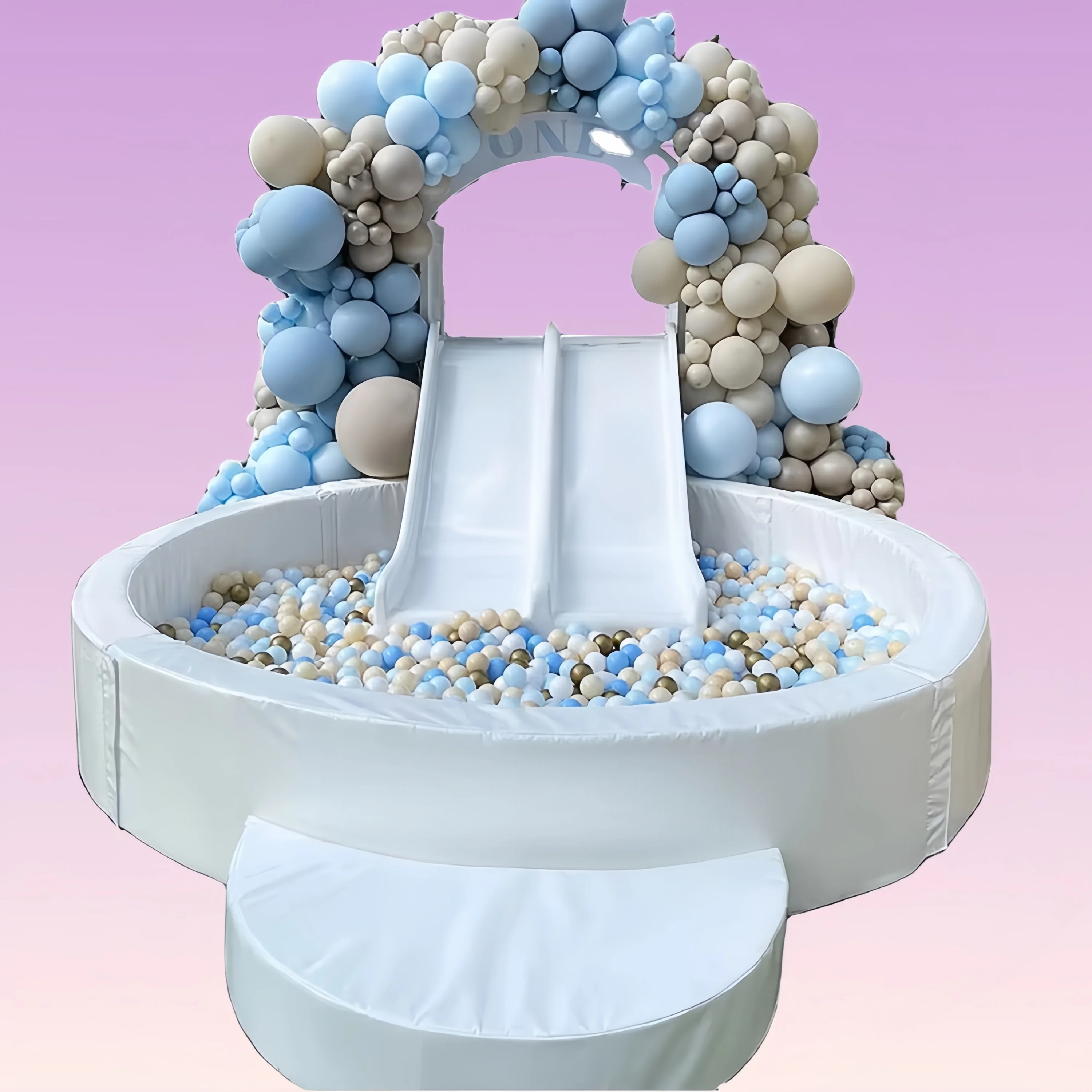 Custom 4ft 5ft 7ft 10ft Toddler Circle Commercial Baby Round White Foam Kiddie Ball Pit Pool Kids Soft Play Area Sets for Salepr