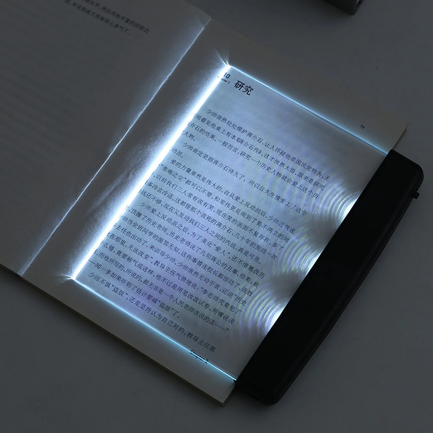 LED Night Reading Light Clear Flat Plate Reading In Bed Eye Protection Light Full Page Light Illuminator Panel Lamp Board