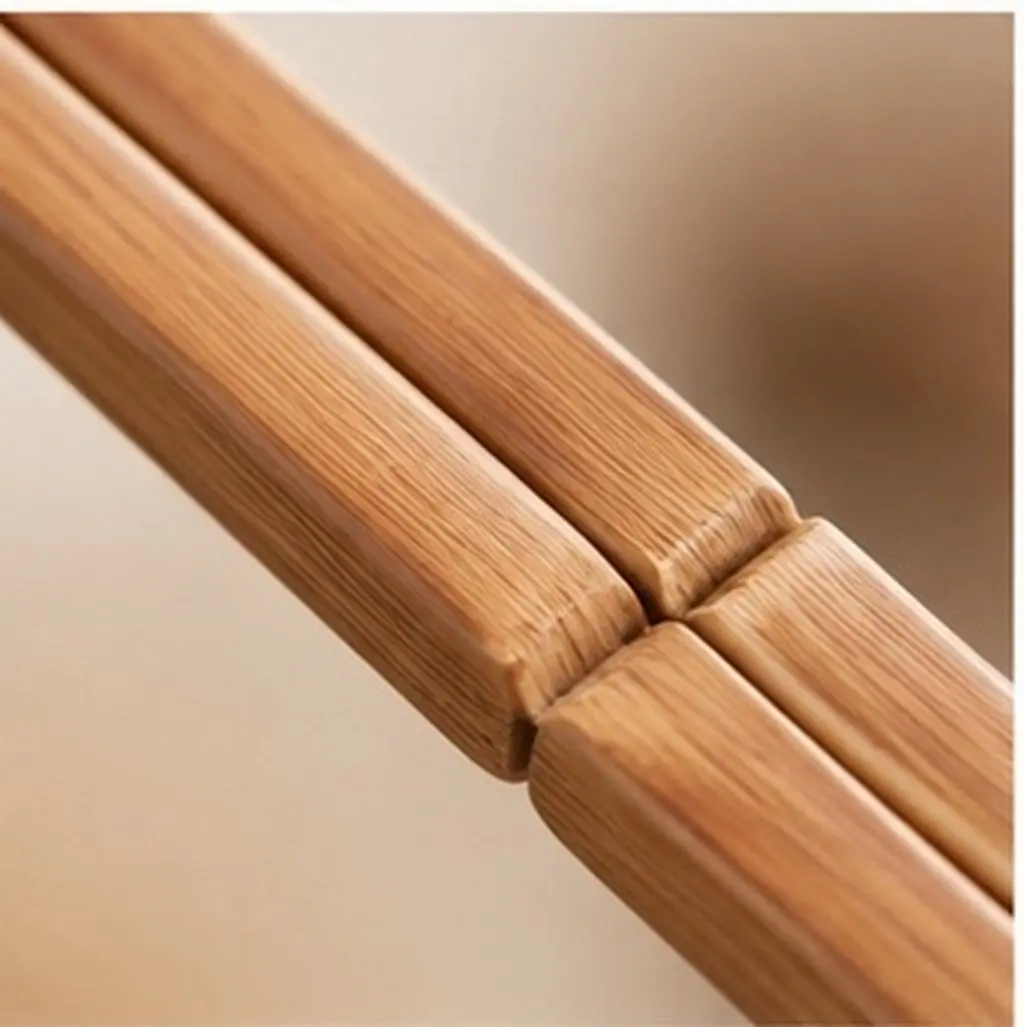 4Pcs Long Reusable Bamboo Chopsticks Cooking Chopsticks Heat Resistant Non Slip Smooth Surface for Hot Pot Frying Noodle Serving