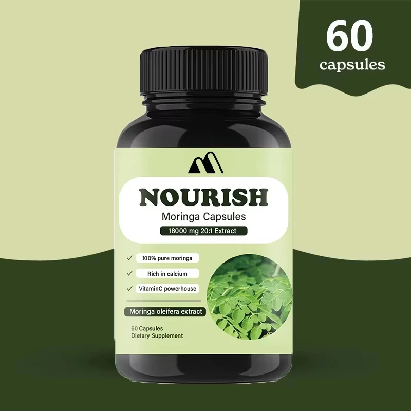 

Moringa Capsules 100% Pure Moringa Leaf Powder Supplement | Gluten Free Moringa Powder Supplement
