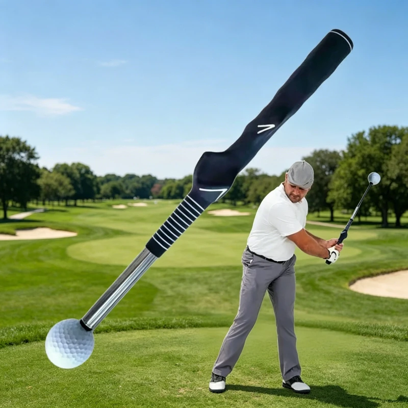 Golf Swing Trainer Aid Stick Left-handed Golf Swing Practice Practice Corrector Stick Telescopic Posture Exercise Golf Tool Aid