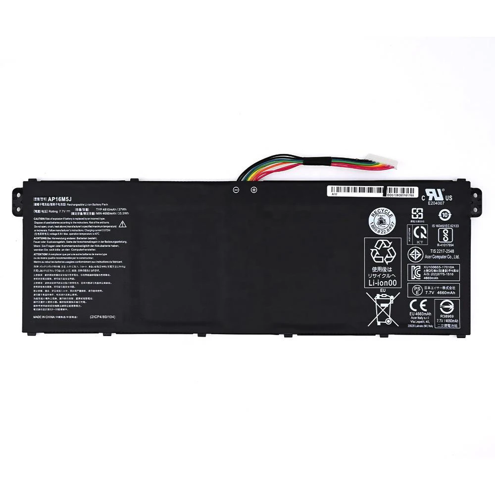 Imagem -04 - Brandnew Genuíno Original Ap16m5j 7.7v 37wh Bateria do Portátil para Acer Aspire A31431-c2l1 A315-32-c67y A31553-52cf