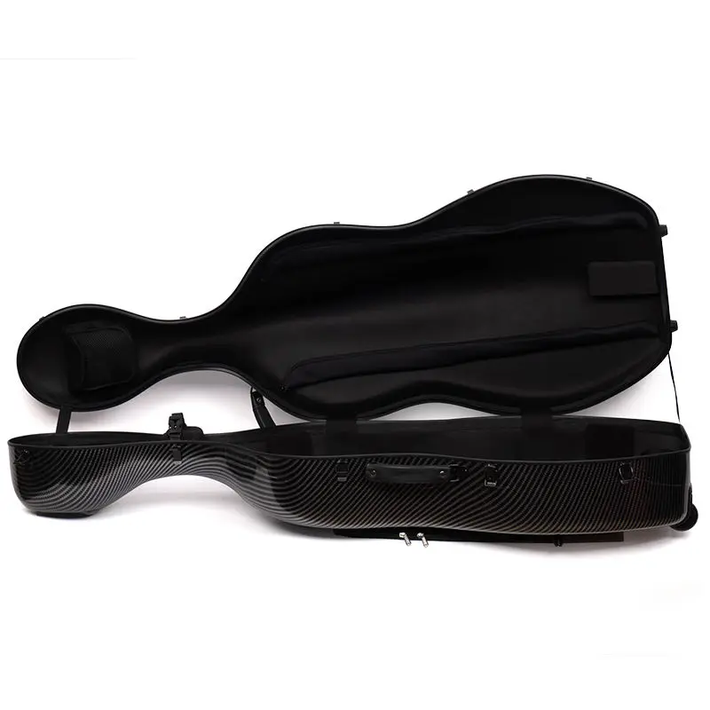 Cello case retro waterproof shoulder back portable black and white double-sided fashion cello case
