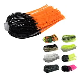 5 개/몫 88 가닥 70mm 실리콘 스커트 탄성 구멍 우산 스커트 낚시 액세서리 Buzzbaits Spinner Buzz Bait