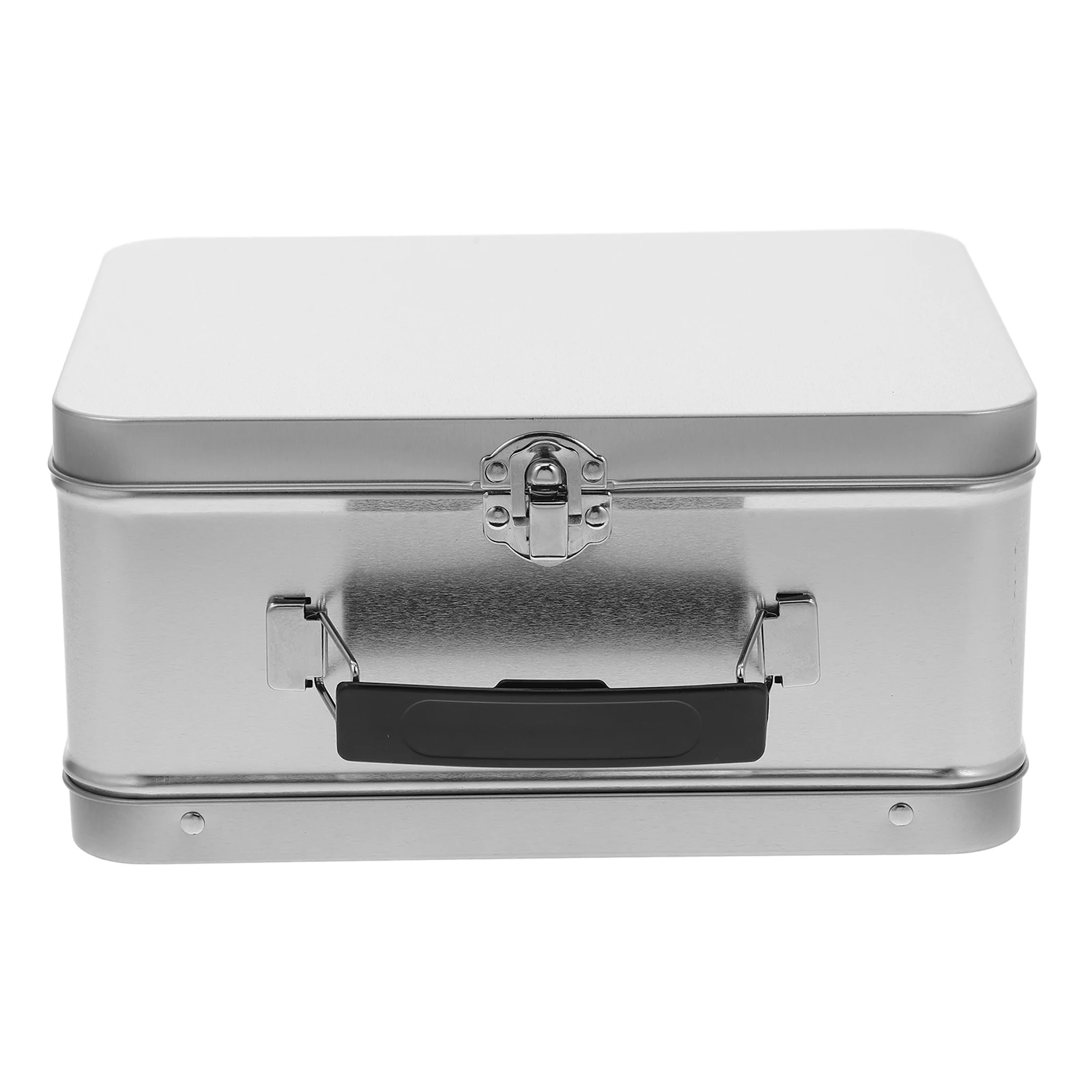 

Retro Metal Lunch Leakproof Storage Container Vintage Tinplate For Food Snacks Gift Decoration Sturdy Large
