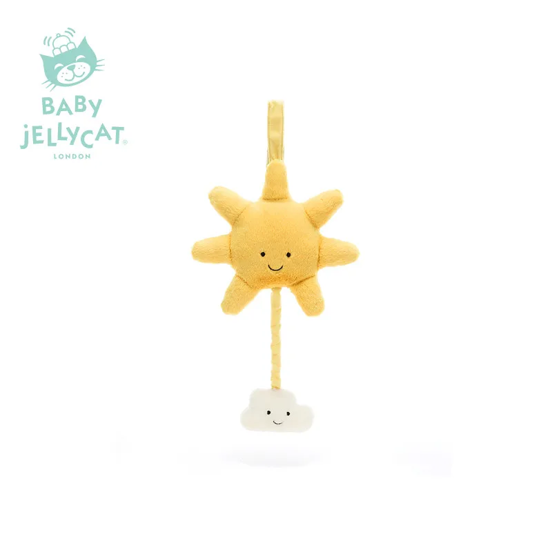 

Оригинальная музыкальная плюшевая игрушка Jellycat Amuseable Sun для детской кроватки, успокаивающая мягкая кукла-подвеска, подарок для новорожденных и младенцев