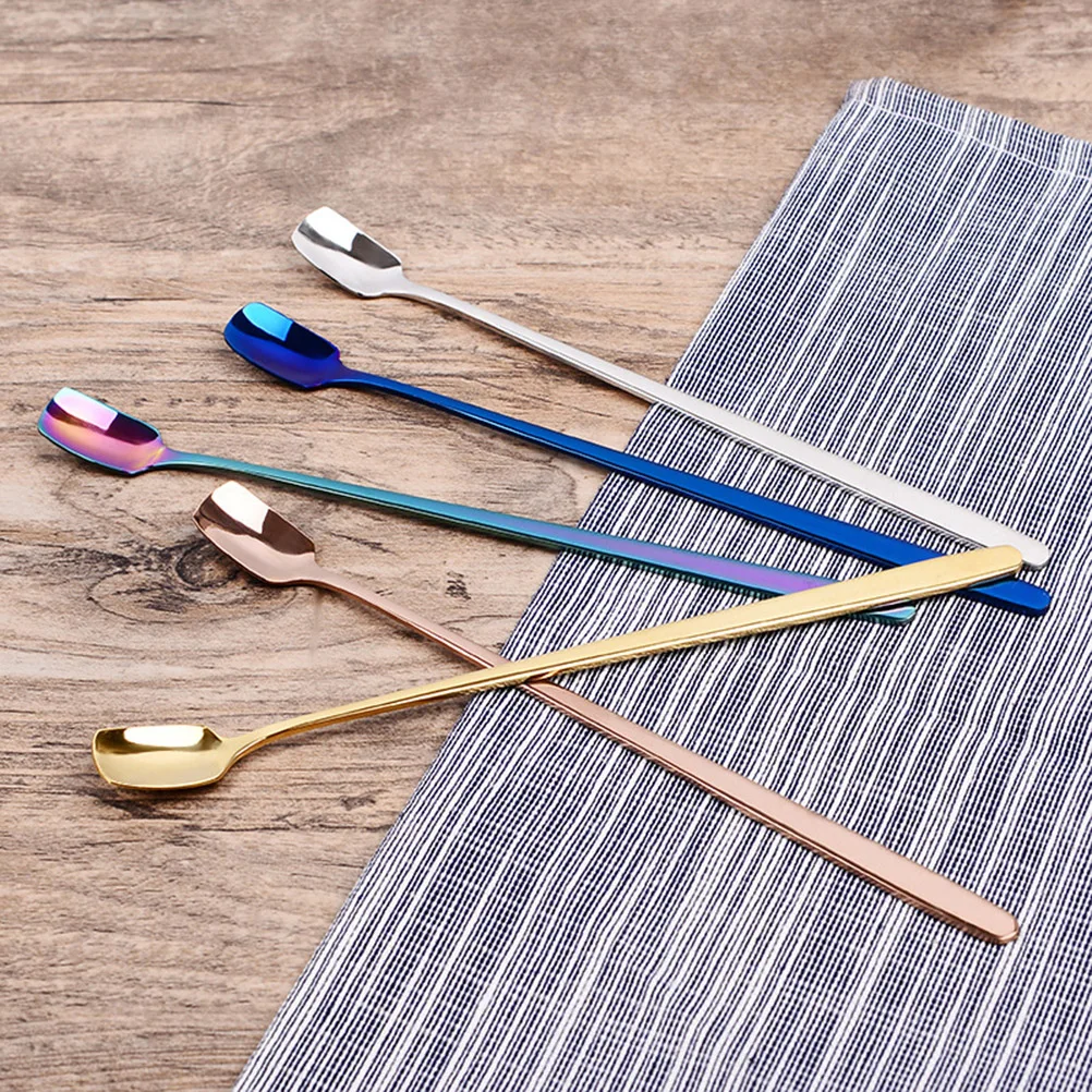 

14Pcs Reusable Stainless Steel Stir Rods Coffee Cocktail Swizzle Sticks for Milk Beverages Juice Mixing