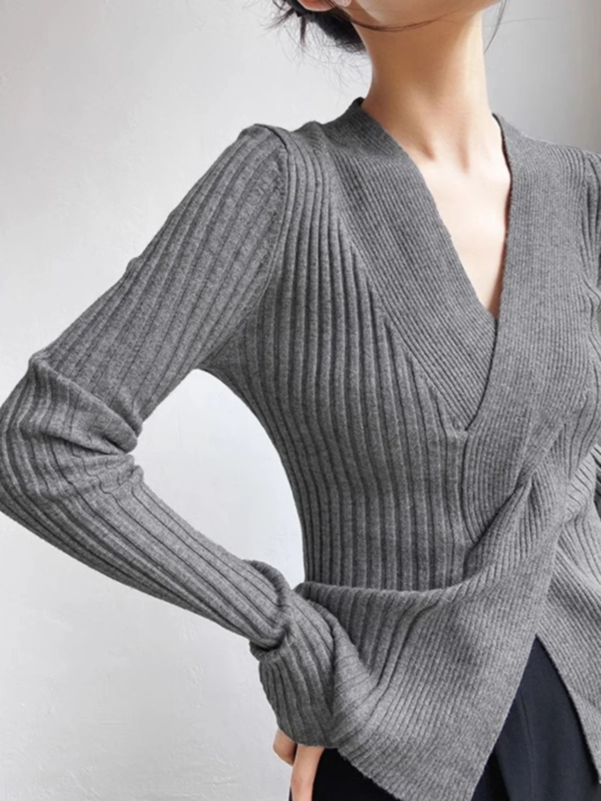 

Свитера, джемперы, пуловеры, женские свободные свитера на Хэллоуин, свитер с высокой талией, ресторан, ужин, свидание, ночь, романтика, элегантный женский