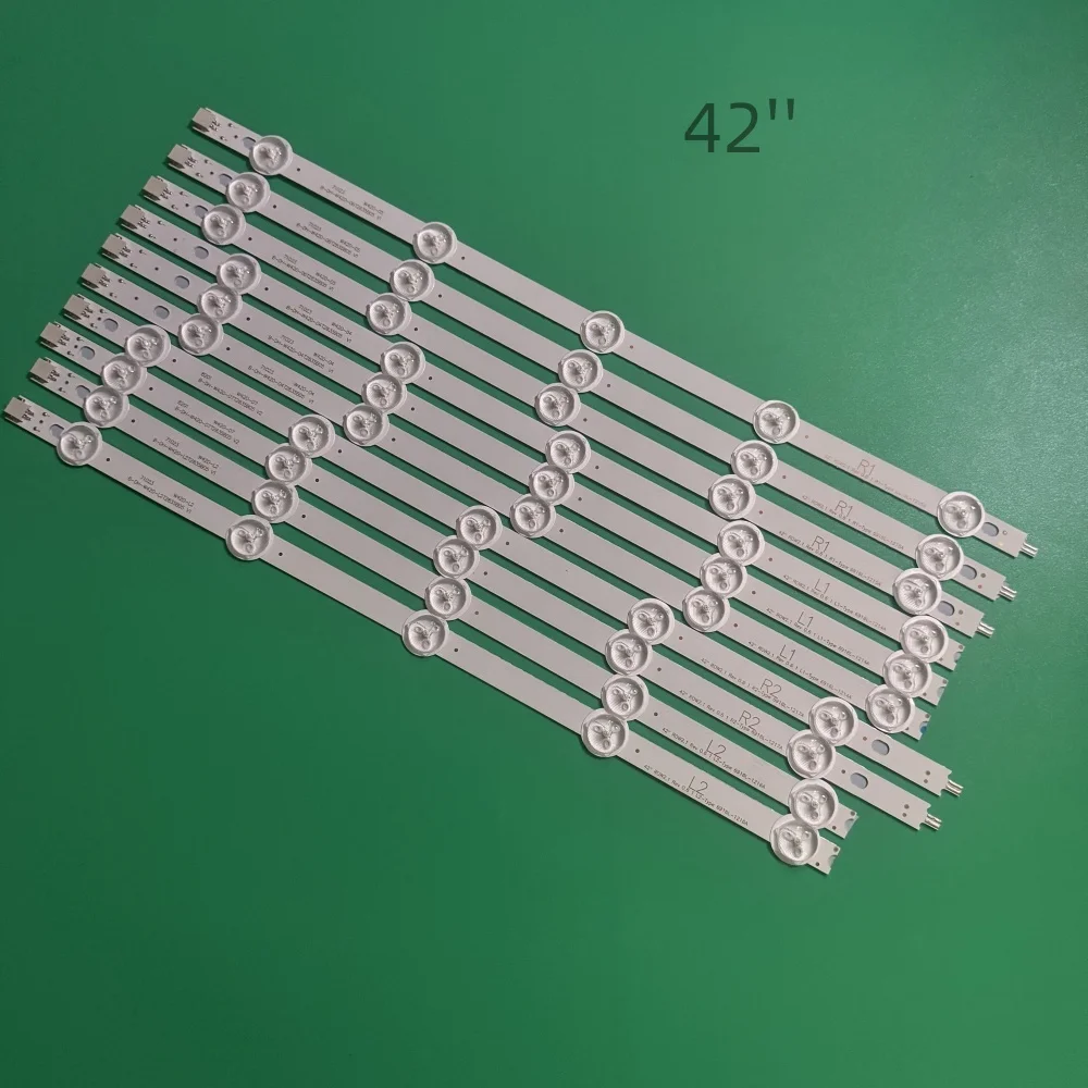 

(New)10 PCS/Set LED Backlight Strip for LG 42LA620S 42LN570S 6916L-1214A 6916L-1215A 6916L-1216A 6916L-1217A