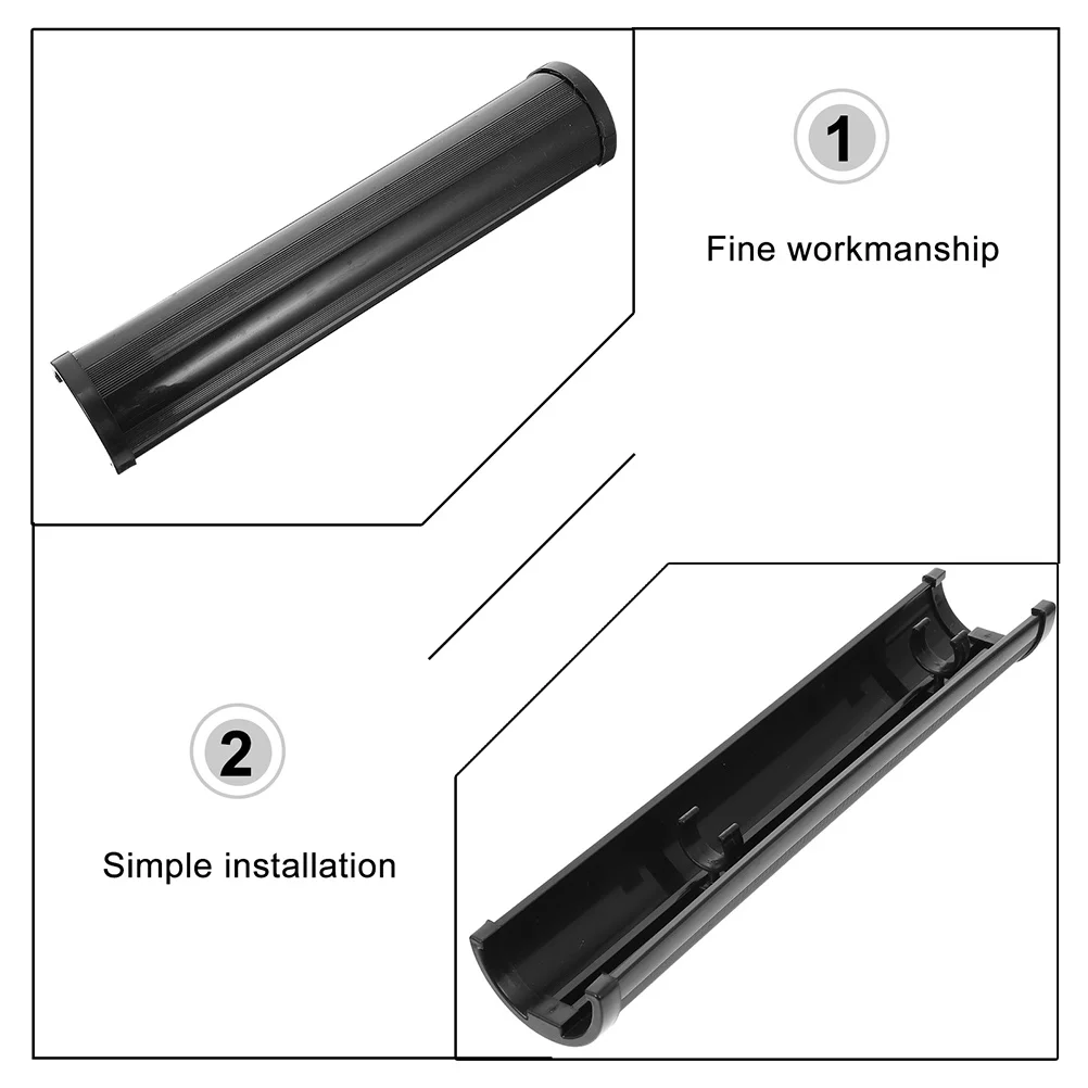 

2Pcs Uv Aquarium Light Cover Black Protective Plastic Fish Tank Lamp Shade Replacement Accessory Home Aquarium Lampshade