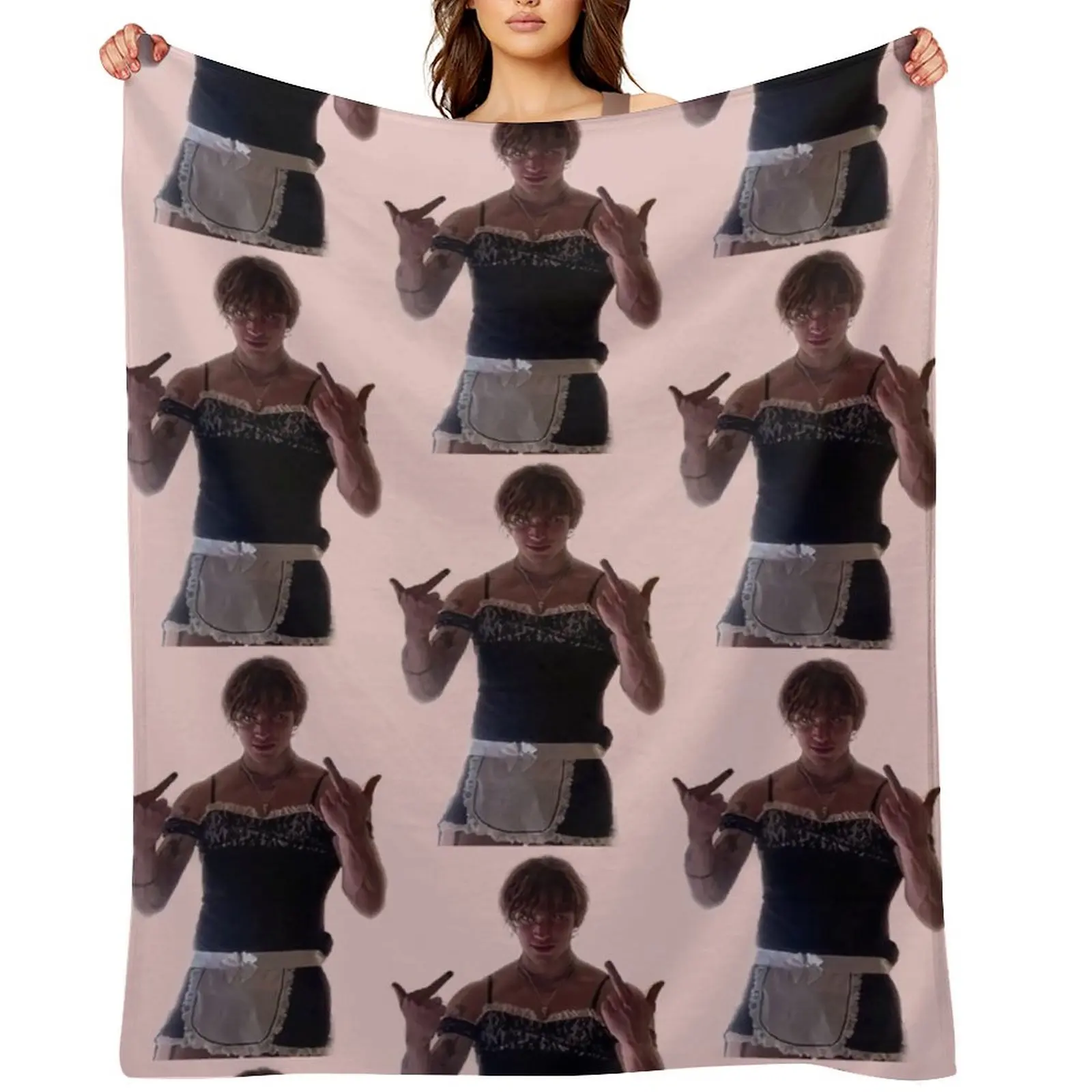 

vinnie the sexy maid Throw Blanket Multi-Purpose Bed Fashionable Decorative Sofa Blankets Sofas Of Decoration Blankets