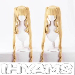 100cm Golden Long Curly Shinku Wigs Cosplay Reiner Rubin Wigs Synthetic Hair Heat Resistance