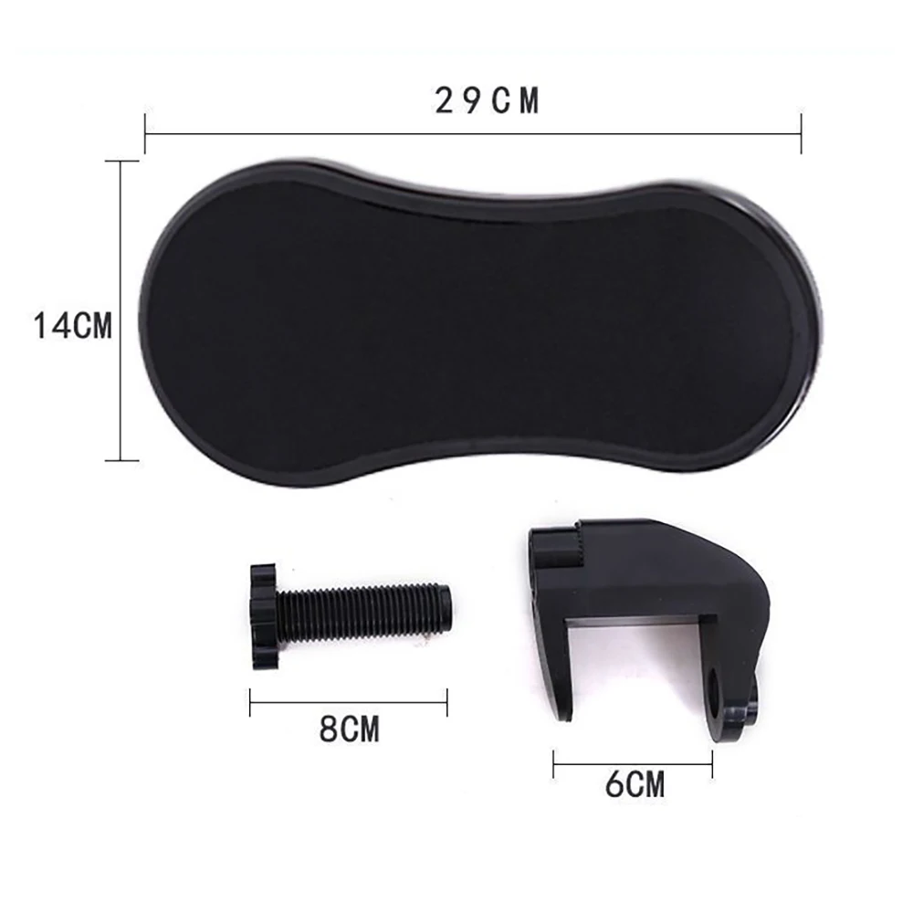 Desktop Computer Armrest Pad PU Ergonomic Adjustable Rotating PC Wrist Rest Extender Desk Hand Bracket Home Office Mouse Pads