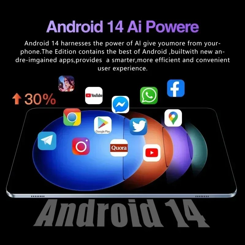 Imagem -03 - Almofada 6s Pro Android 14 Tablet 16gb Mais 1t 20000mah 11 Polegada Dual Sim 5g Bluetooth Wifi Gps hd 4k Versão Global Original 2024