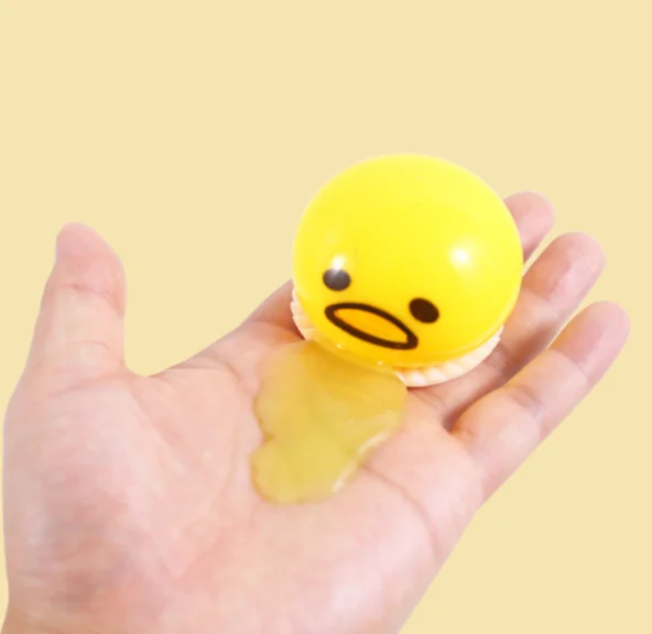 Vomit Egg Pinch Fun Funny Vomit Egg Yolk Release Toy