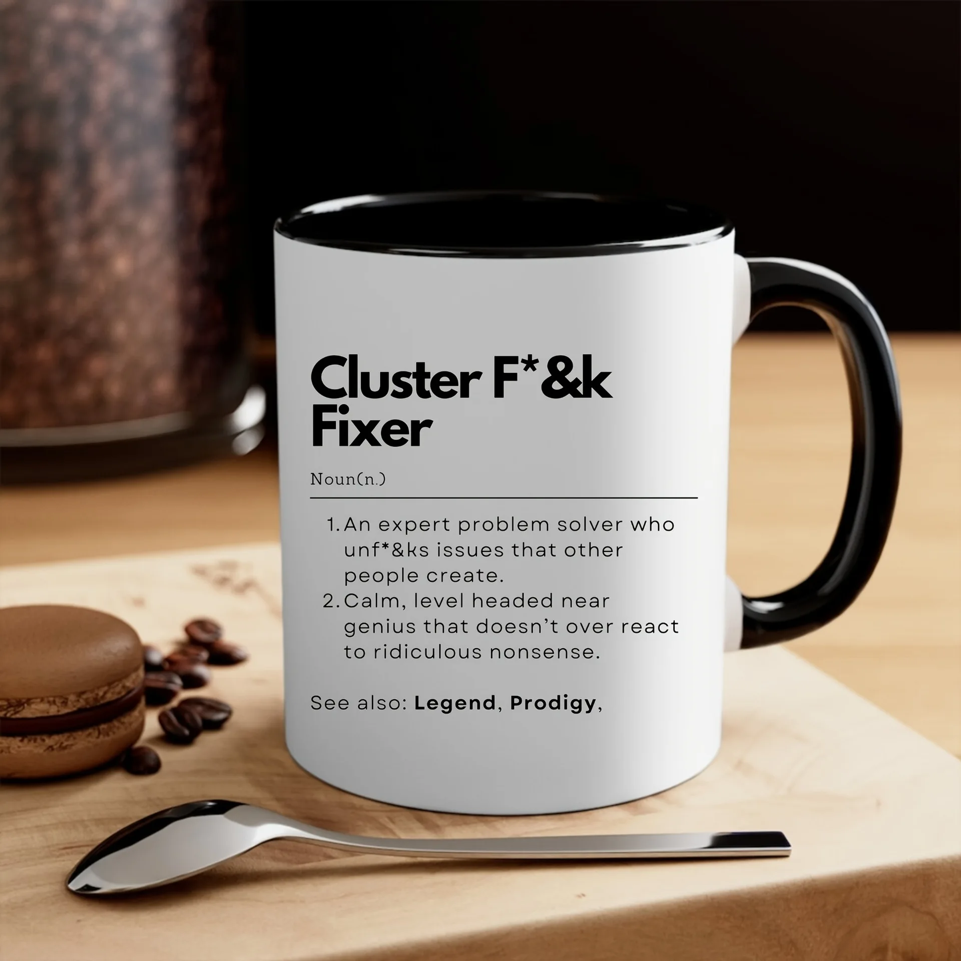 Cross-border Amazon fun letter pattern mug high value ceramic cup coffee cup