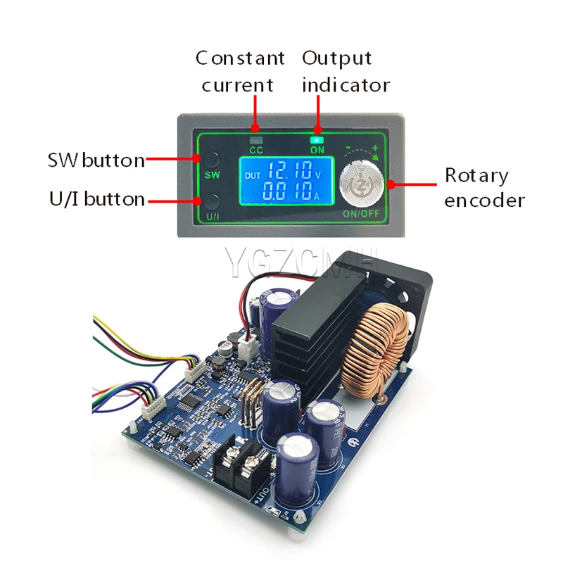 WZ5020L 50V20A 1000W 50V12A 600W Adjustable CNC Step-down Power Supply Module Voltage Ammeter DC Regulator