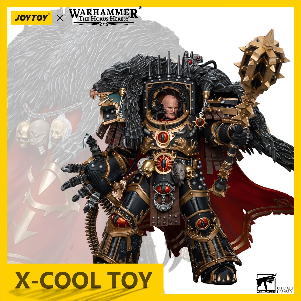 JOYTOY Warhammer 40K Action Figure 1/18 Warmaster Horus Anime Figure Primarch Of the XVlth Legion Joint Movable Figurine Toys