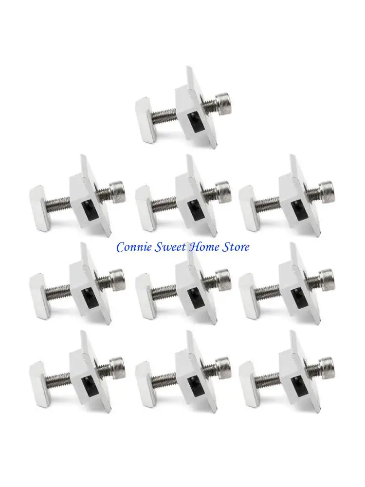 LXAF 10Pcs Solar Panel Mounting Brackets, Includes Fitting