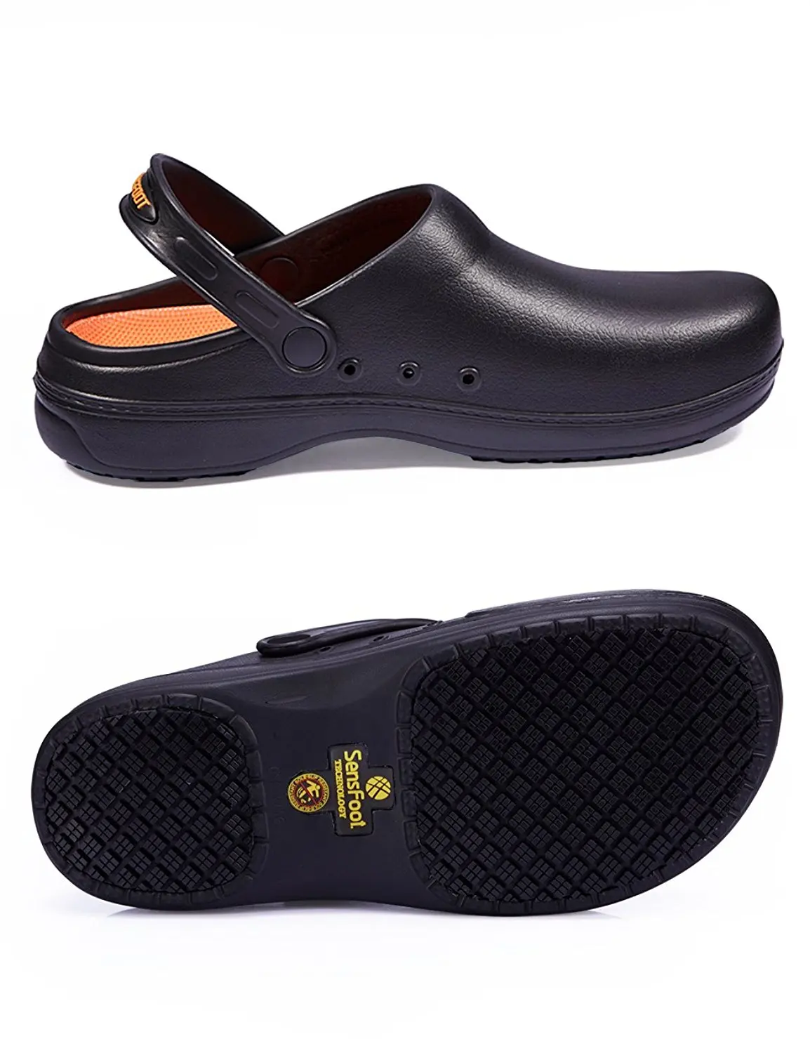 Slip Resistant Clogs For Men Black Non Slip Chef Work Shoes