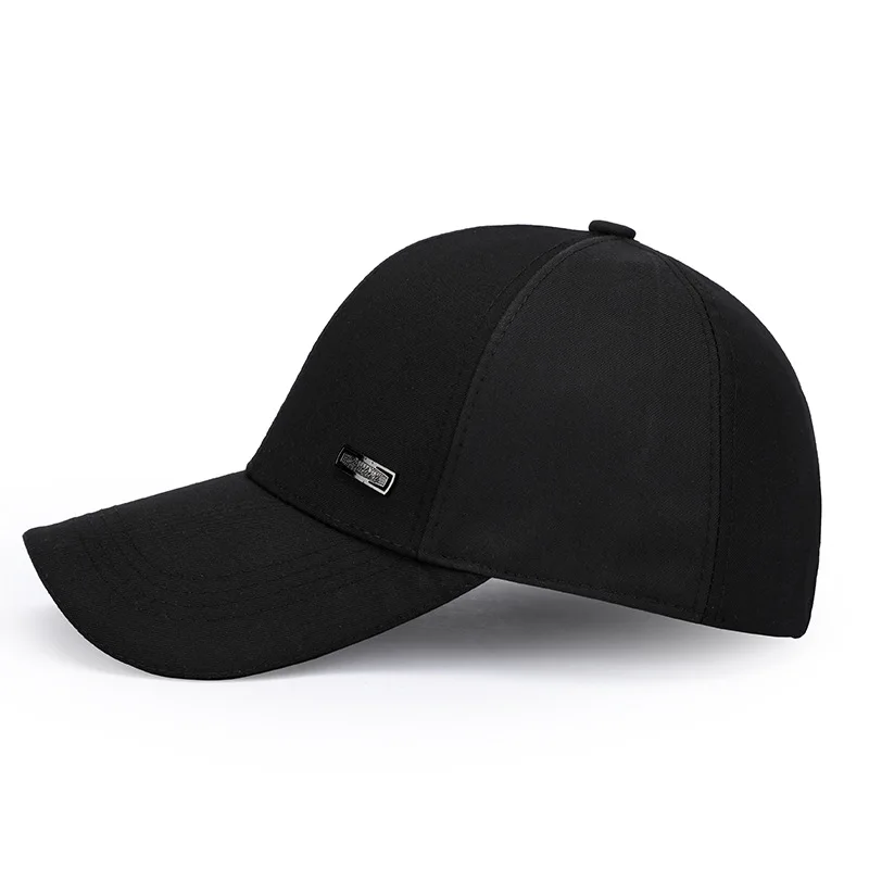 FS 2024 Black Khaki Mature Men Hats Summer Baseball Cap For Women Outdoor Sports Golf Hat Cotton Travel Sunshade Face Caps Bone