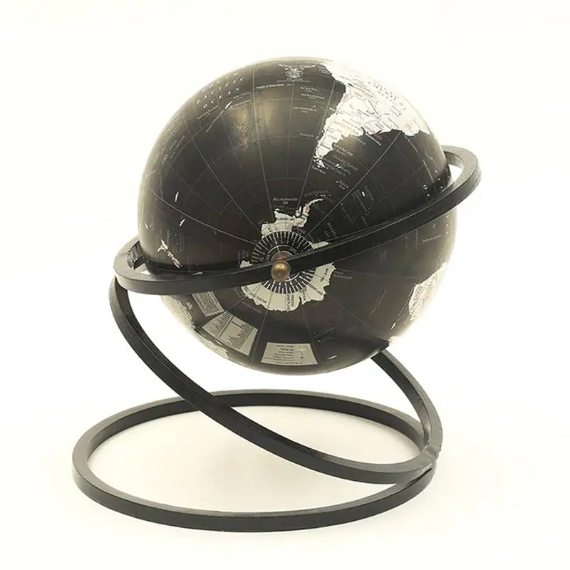 كرة أرضية من خشب المانجو المنحوت يدويًا بتصميم معقد وجمالي فريد من نوعه #1