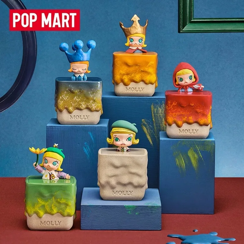 

New Genuine POP MART Molly Scenery Along The Way 20th Anniversary Series Scented Candle Blind Box Ornament Mystery Box Gift