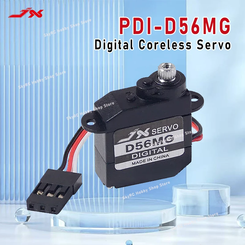 JX PDI-D56MG Servo digitale coreless da 5,6 g - Ingranaggio metallico da 0,89 kg 4,8-6 V 0,08 sec/60 °   per robot elicottero mini auto RC fai da te