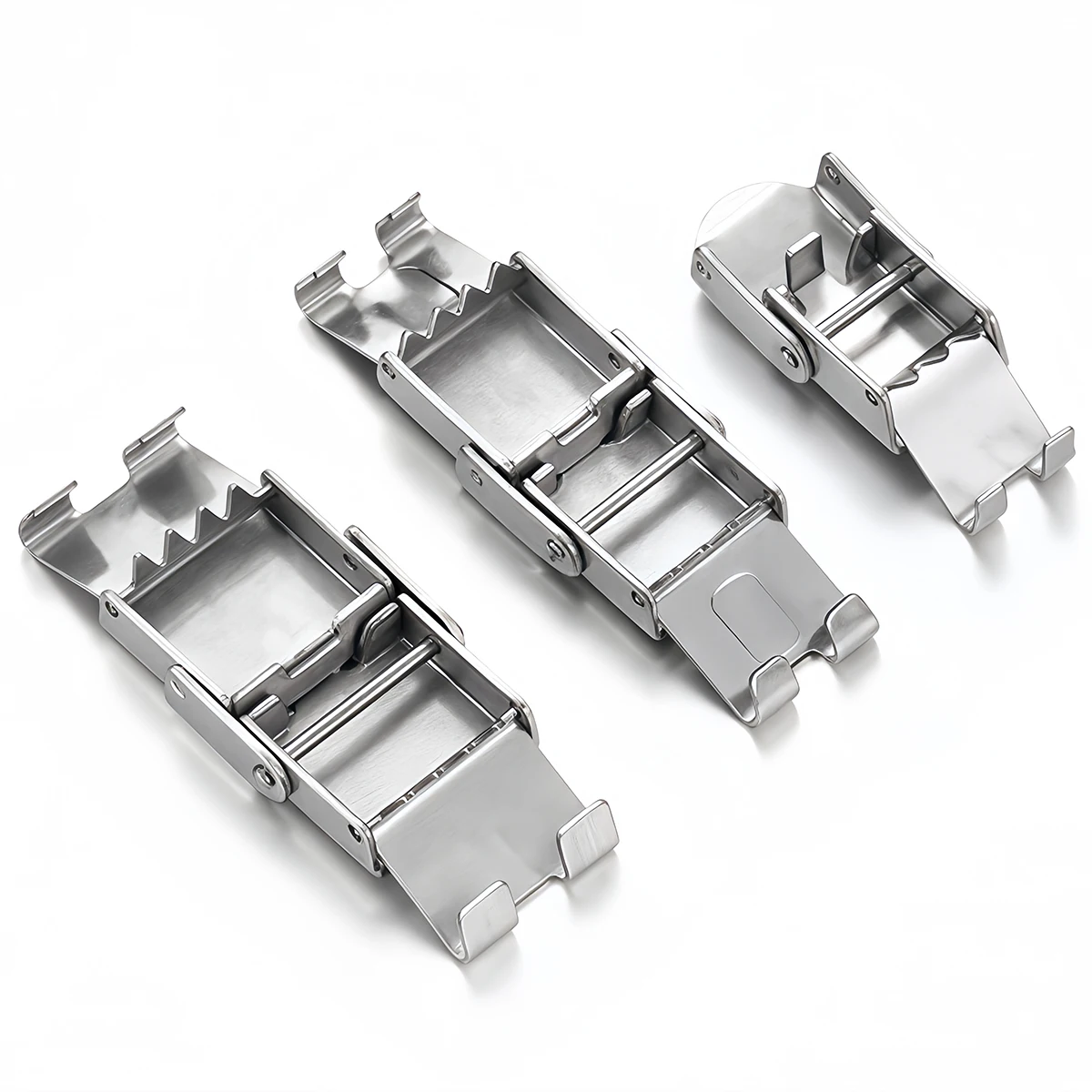 3pcs Stainless Steel Bracelet Clasp Crimp Jaw Hook Watch Band Connect Buckle for DIY Leather Silicone Bracelet Jewelry Making image 4