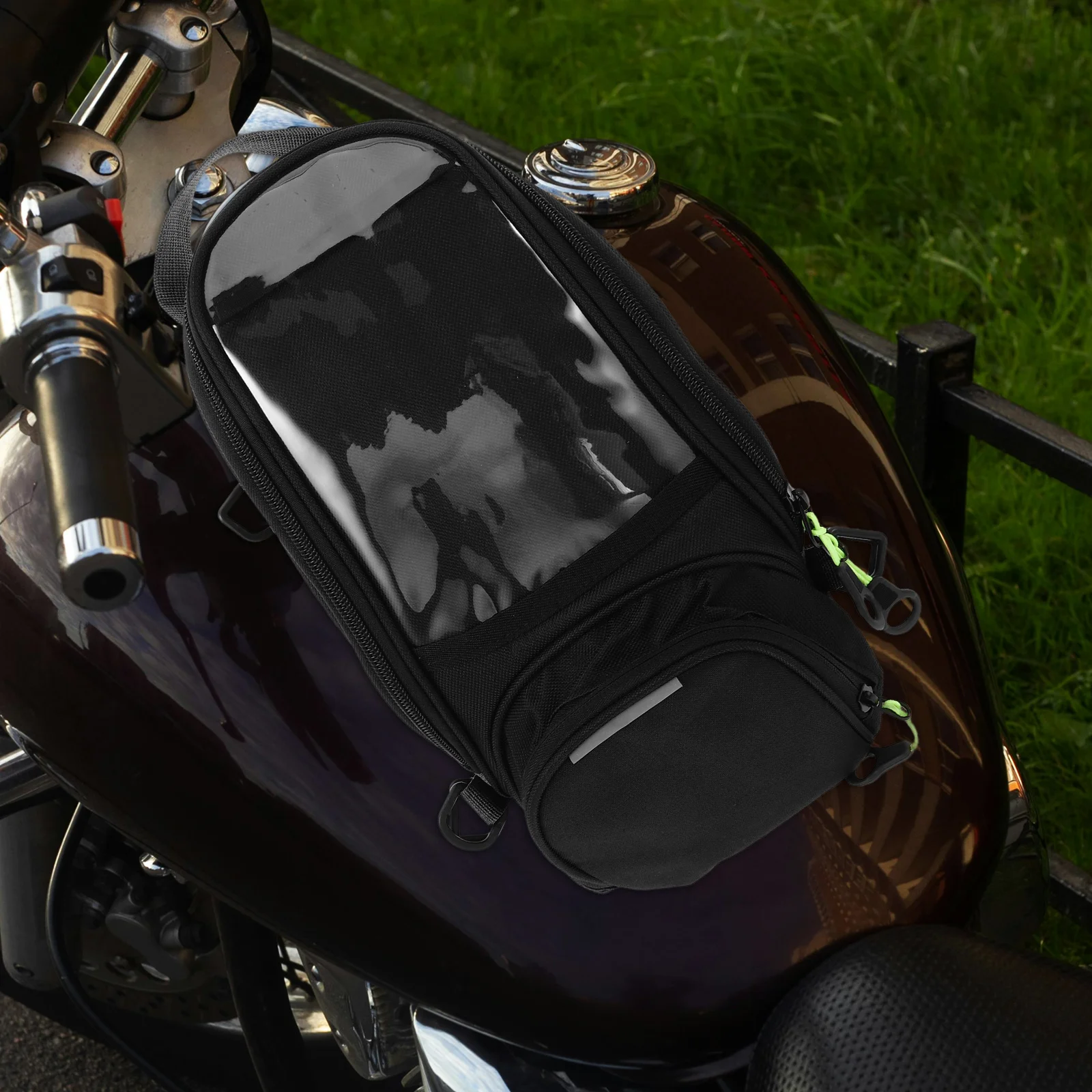 

Motorcycle Bag for Gas Tank Accessory Water Proof Luggage Rack Bags Oxford Cloth Heavy Duty Pouch