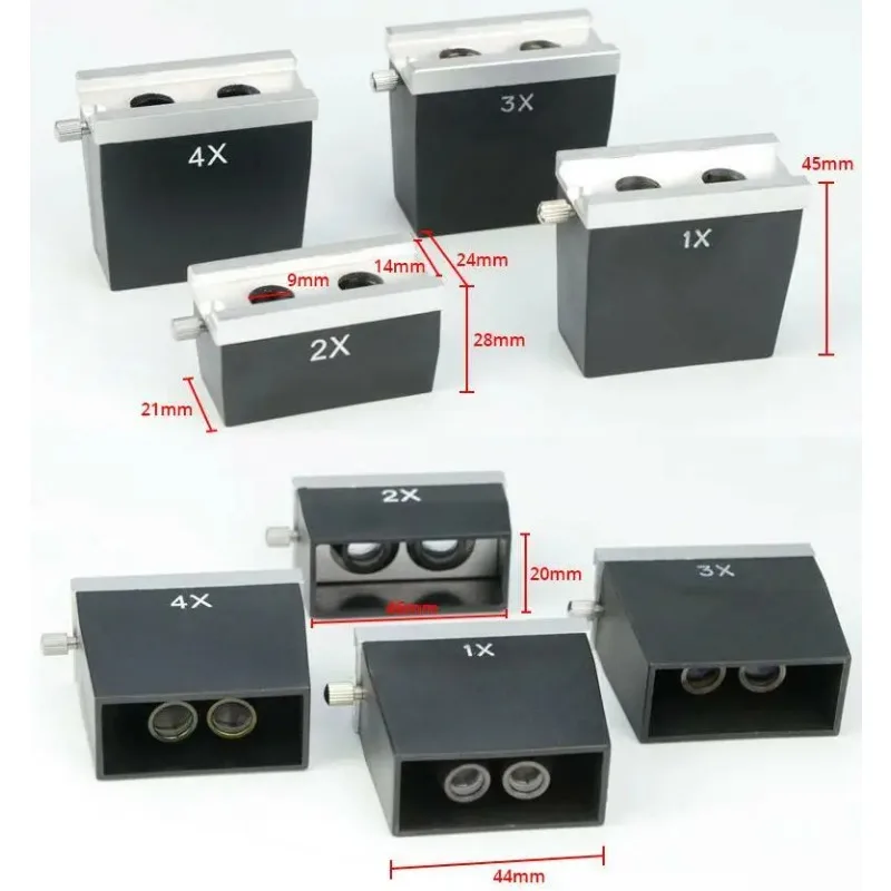 

1PCS Stereo Microscope Objective Lens Binocular Part Accessory 1X 2X 3X 4X Tools