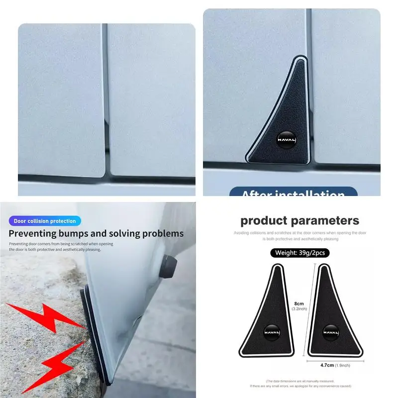Silicone Car Door Corner Anti-collision Protector for Great Wall Haval Dargo H6 H9 M6 F7, Self Adhesive Anti Scratch Guard Stick