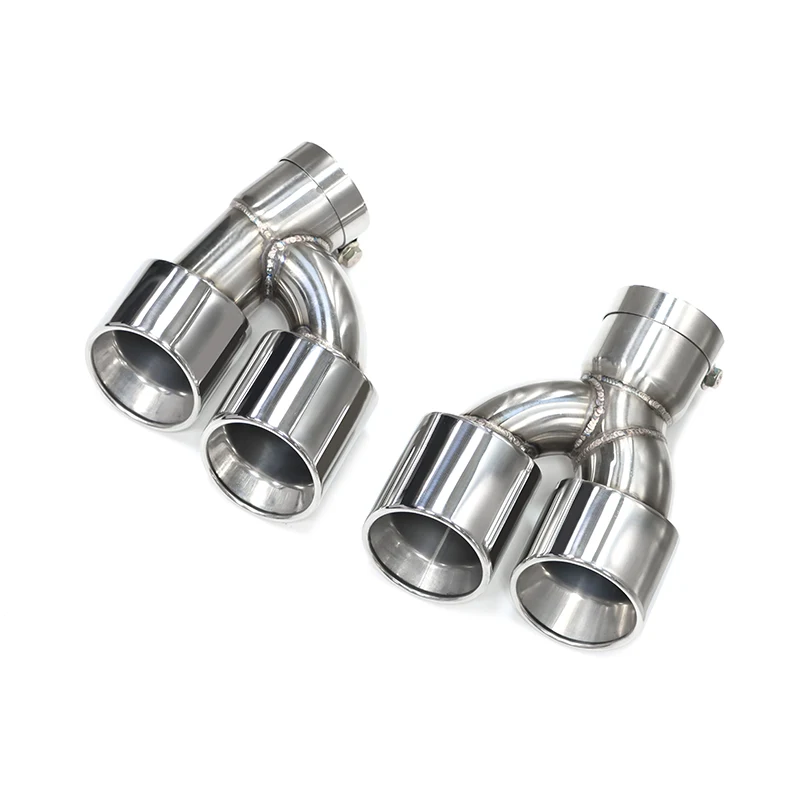 Quad Stainless Steel Exhaust Tip For BMW G30 G31 535i 528i 530i M5 Look 2018+ M Performance Muffler Tip Tailpipe Nozzle Tips