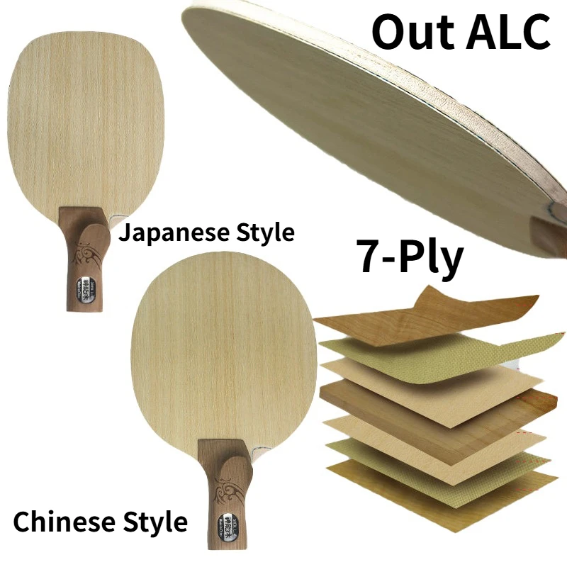 

Chinese/Japanese Penhold Grip 7-Layer Table Tennis Blade Outer ALC KOTO Surface Paulownia Core Ping Pong Paddle All-Round Play