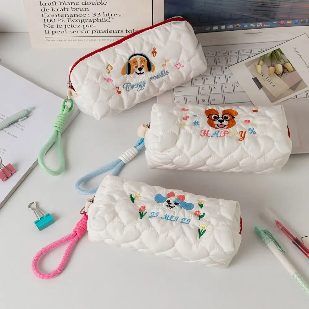 Cute Cotton Pencil Bags Large-Capacity Multi-Functional Pen Pouch Handbag Student