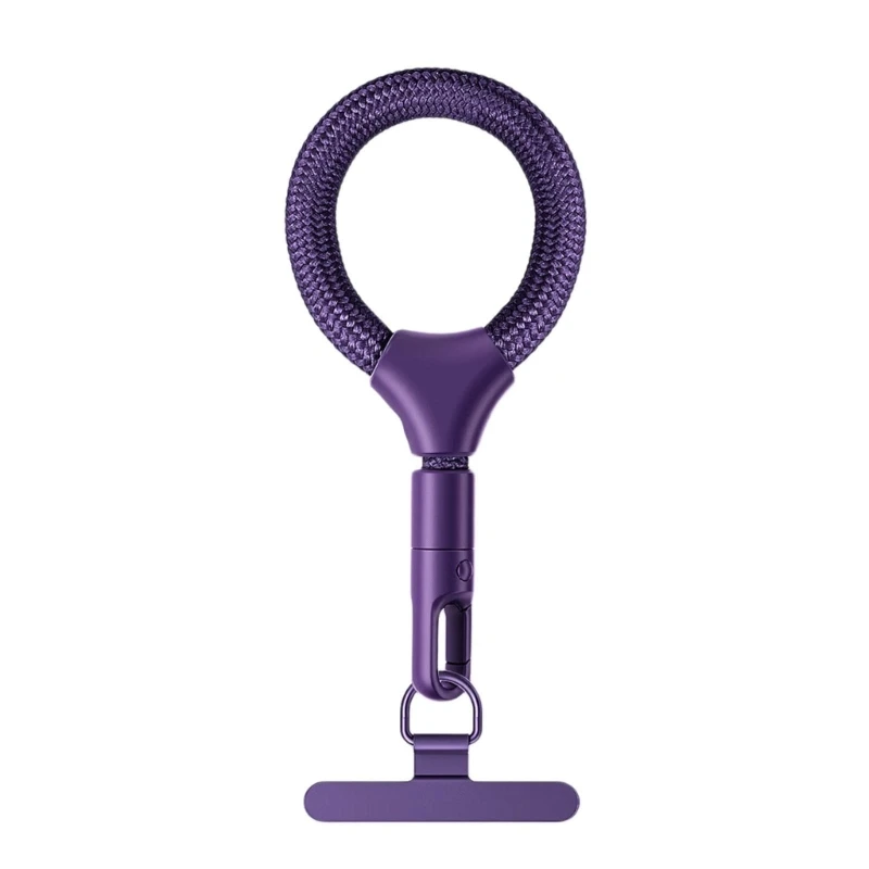 96BA 10 langer, nicht herunterfallender Handygurt mit drehbarem Metallband und bequemem Strickseil, geeignet für – Detail 1