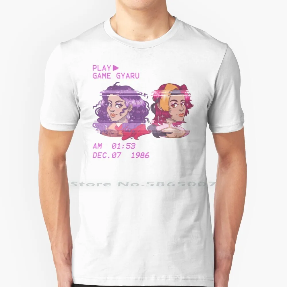 Game Gyaru Vhs T Shirt 100% Cotton Game Grumps Game Gyaru Fan Art Vhs Vintage Video Anime Girls Big Size 6xl Tee Gift Fashion